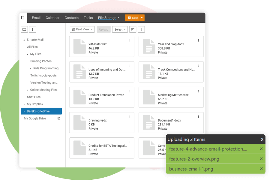Secure File Storage Within Your Email